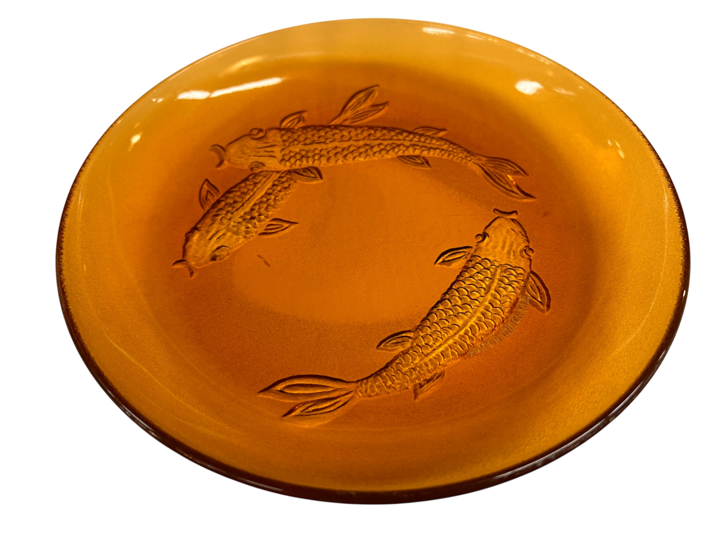 Decorative Wall Hanging Amber/Golden Glass