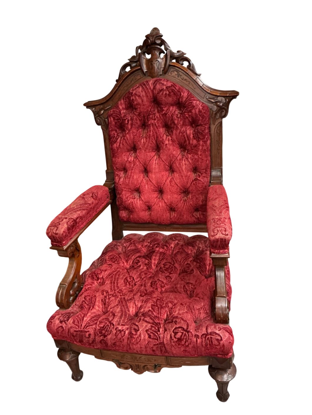 Red Parlor Set Sofa and Matching Chairs