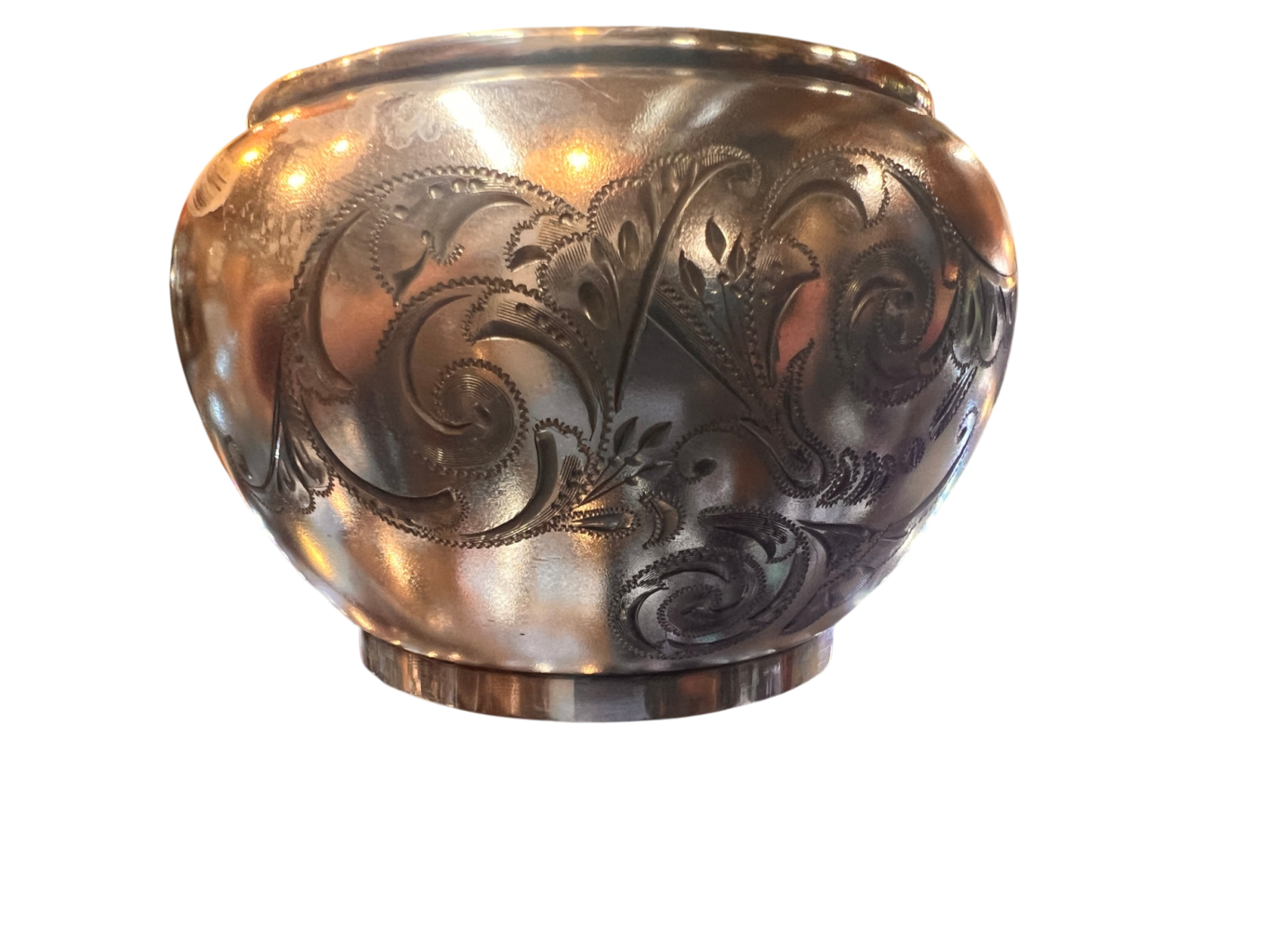 Barbour Silver Co. Quadruple Plate Engraved Footed Bowl (Model 998)