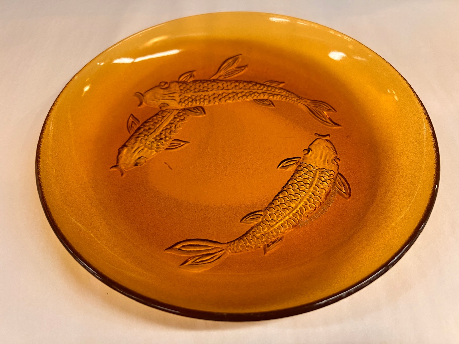 Decorative Wall Hanging Amber/Golden Glass