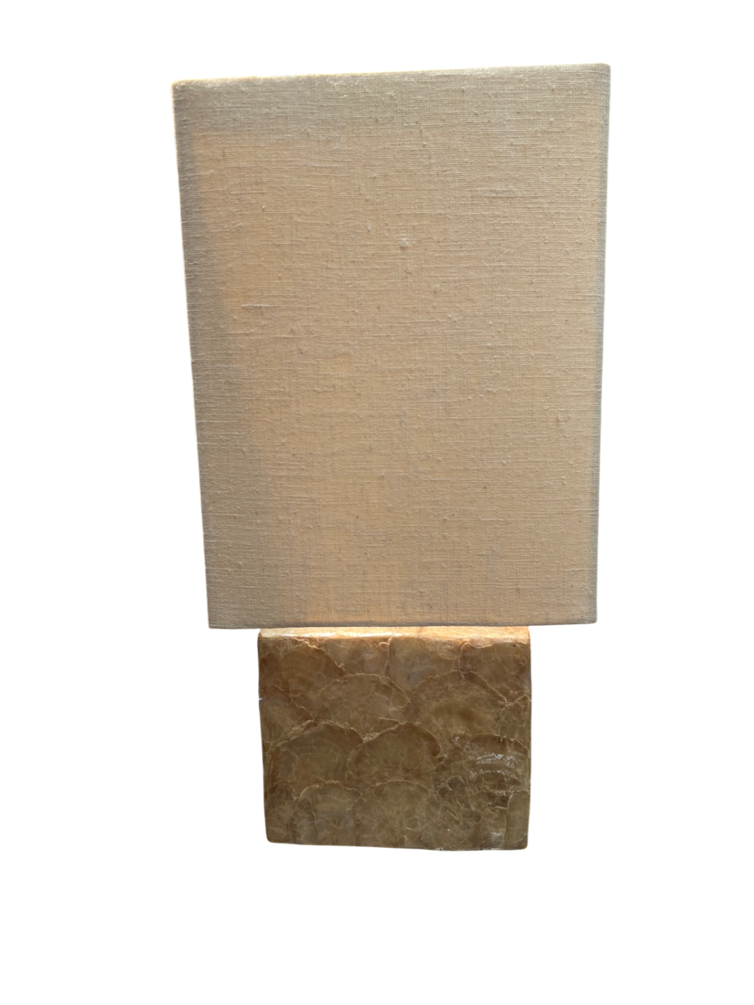Lamp Beige Fabric and Marble