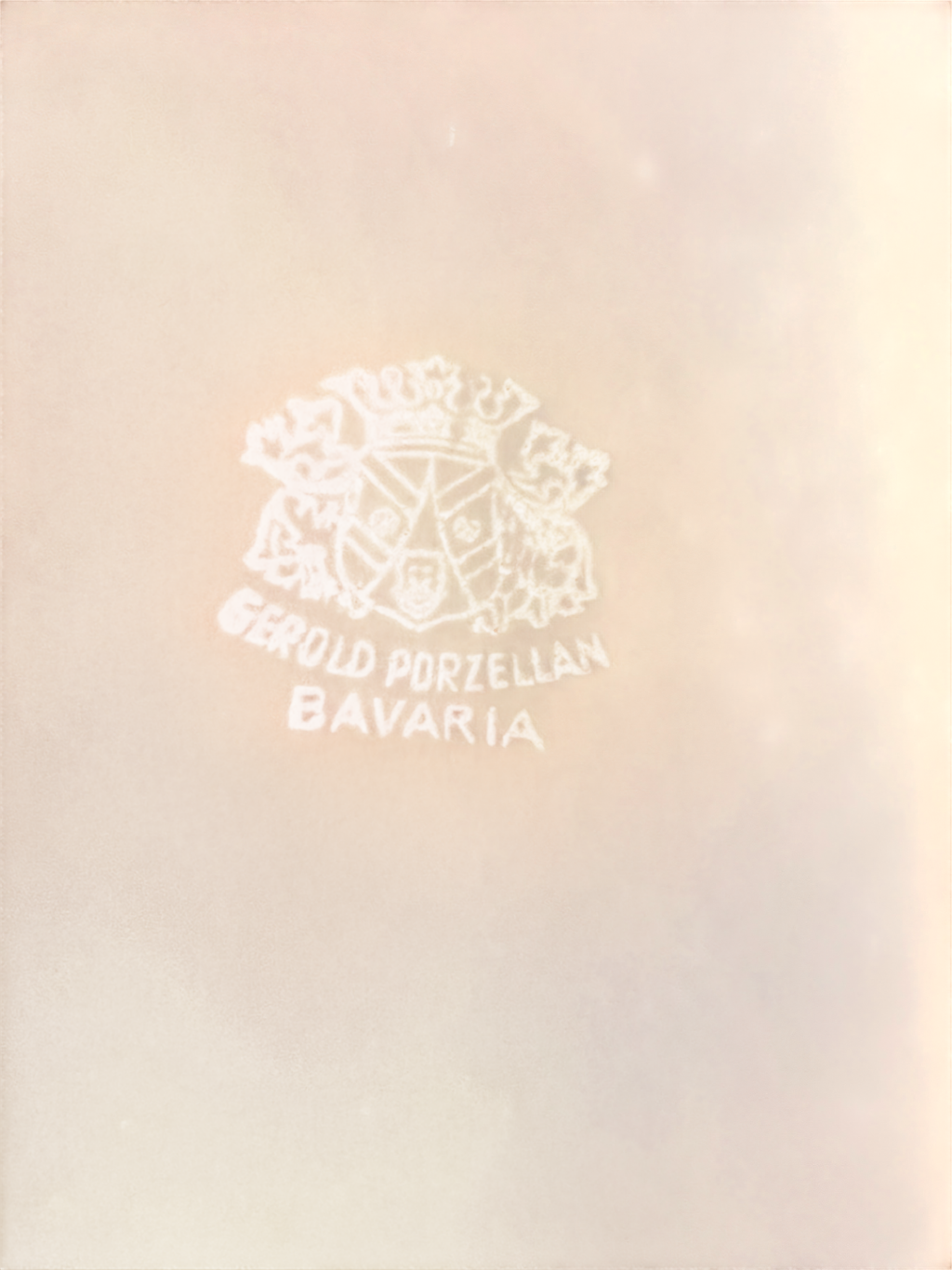 Gerold Porzellan Bavaria Embossed Porcelain Bowl / Candy Dish with Platinum Trim