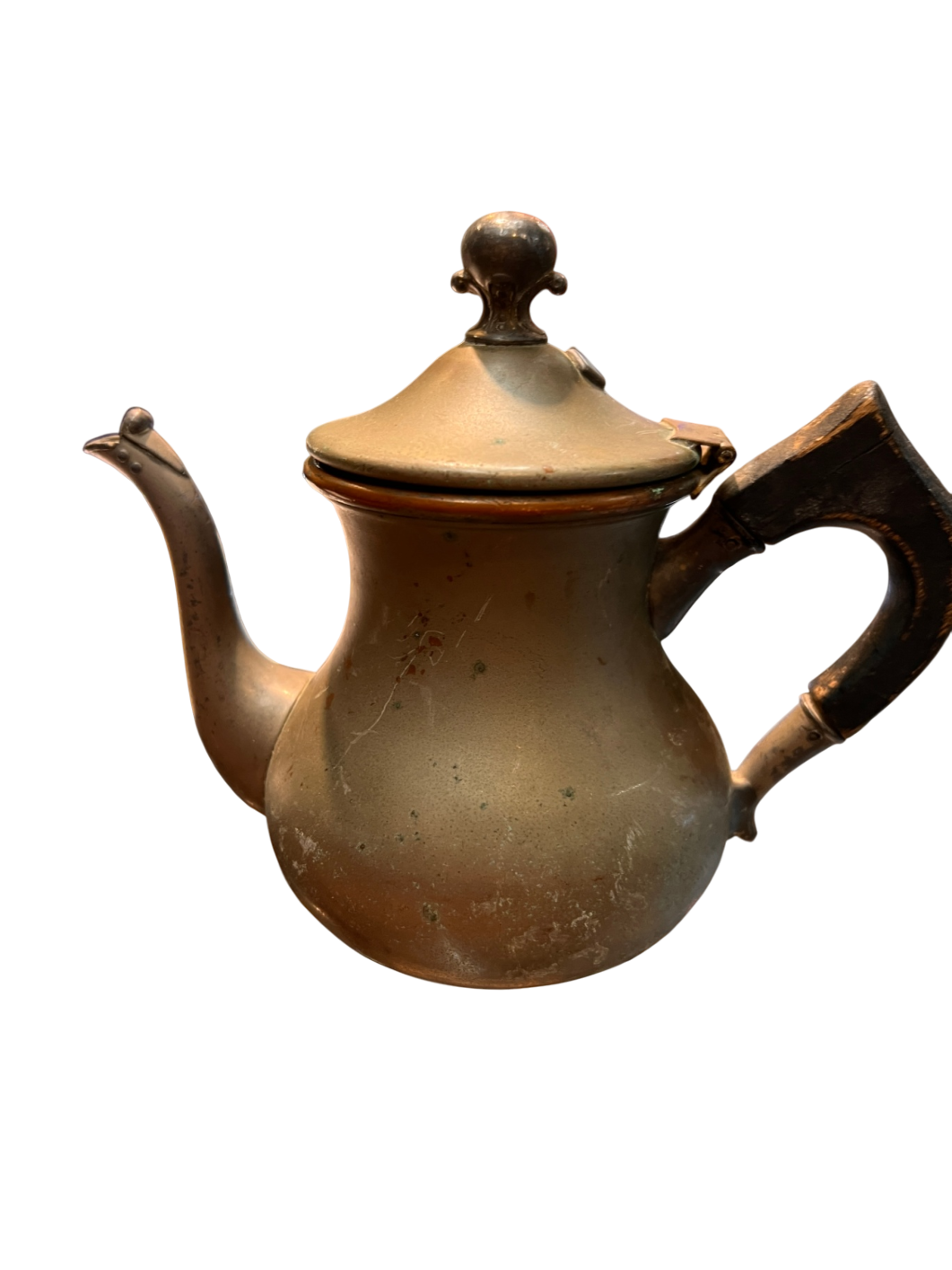 	Antique Pewter or Britannia Metal Teapot (Miniature or Child’s Size)