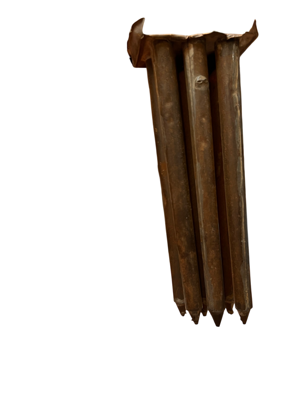 	Antique Tin Candle Mold (6-tube)