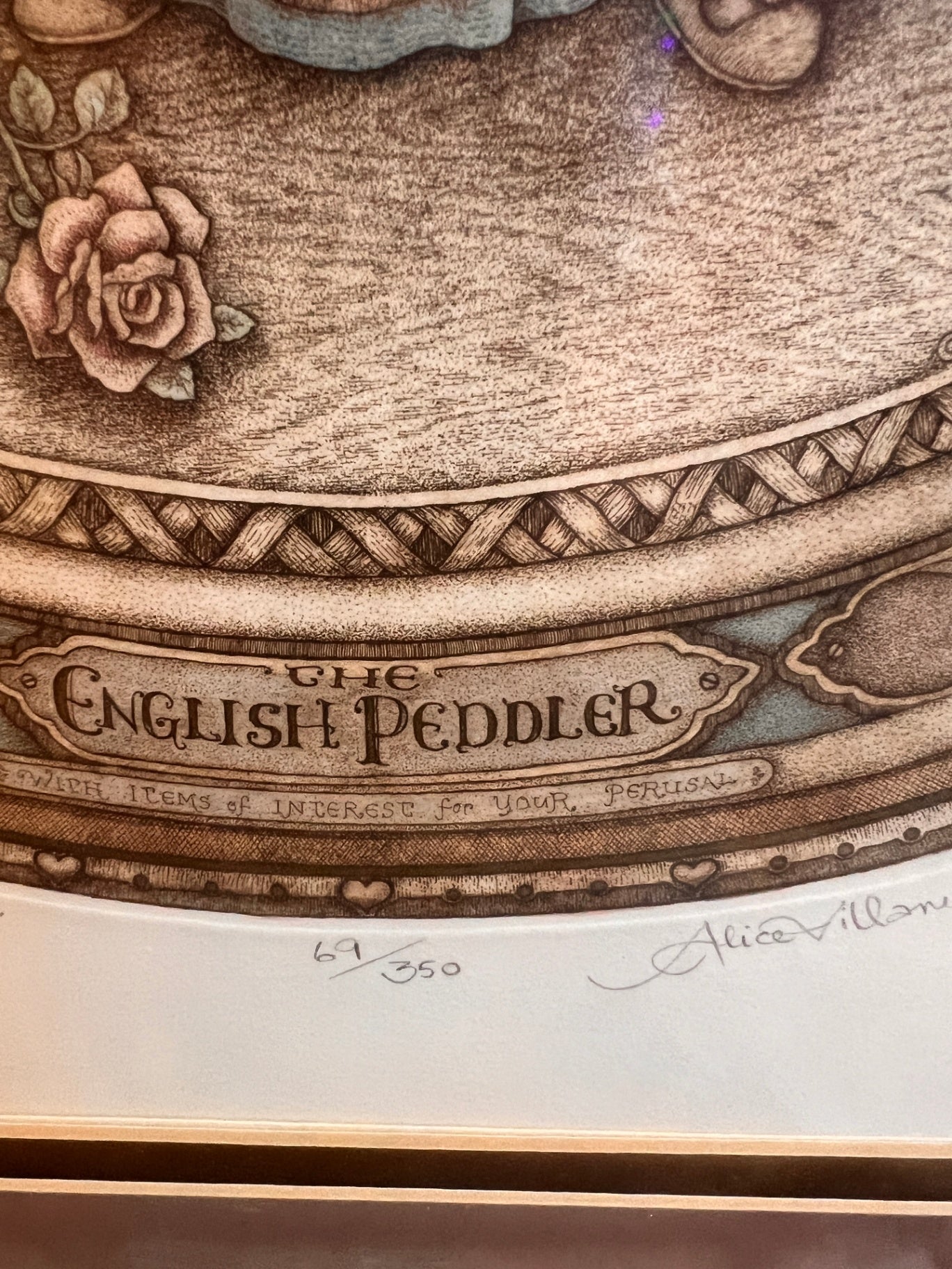 The English Peddler” by Alice Villanueva Scott – Signed Limited Edition Print (1988)