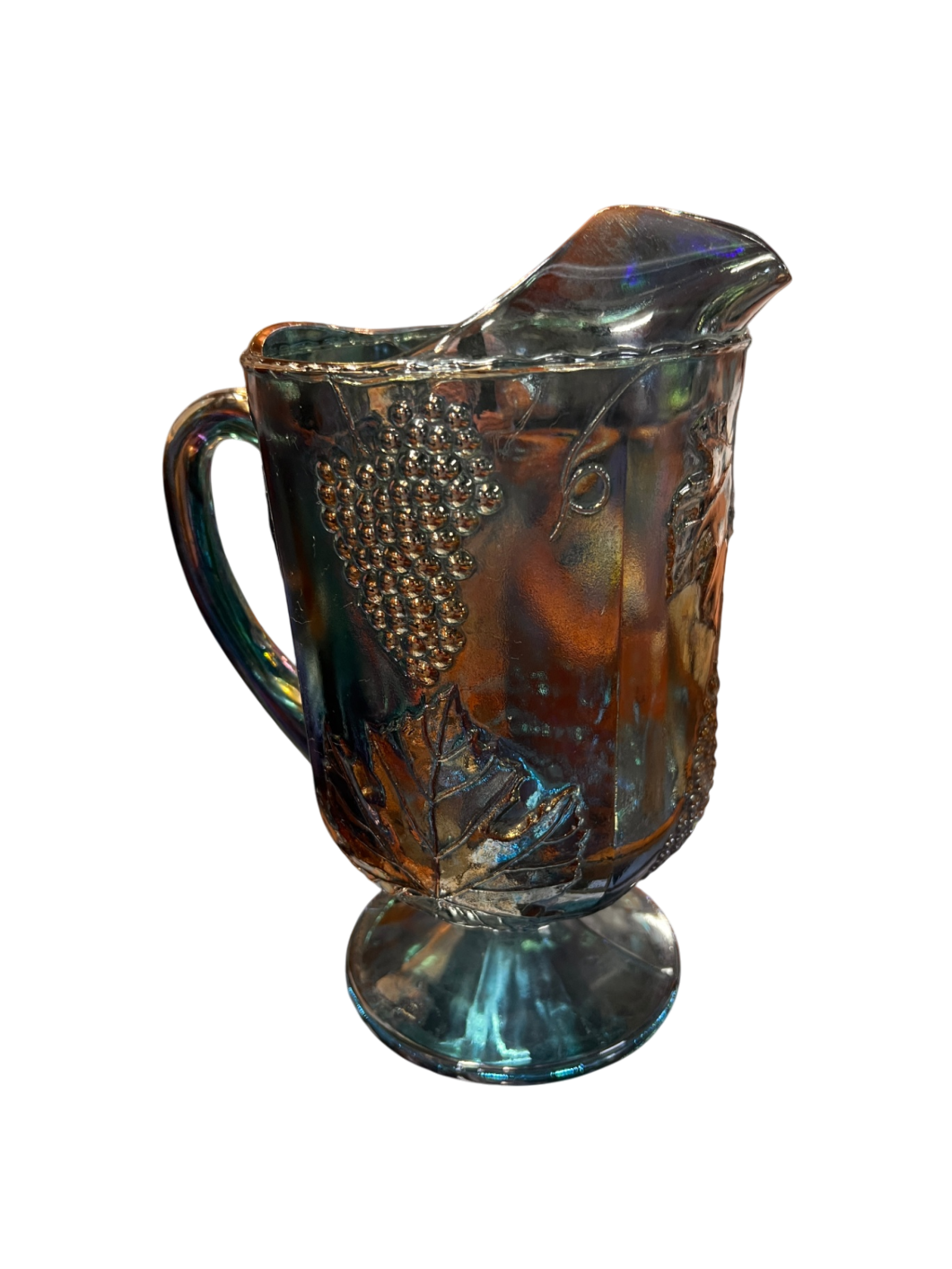 Vase Dark Carnival Glass