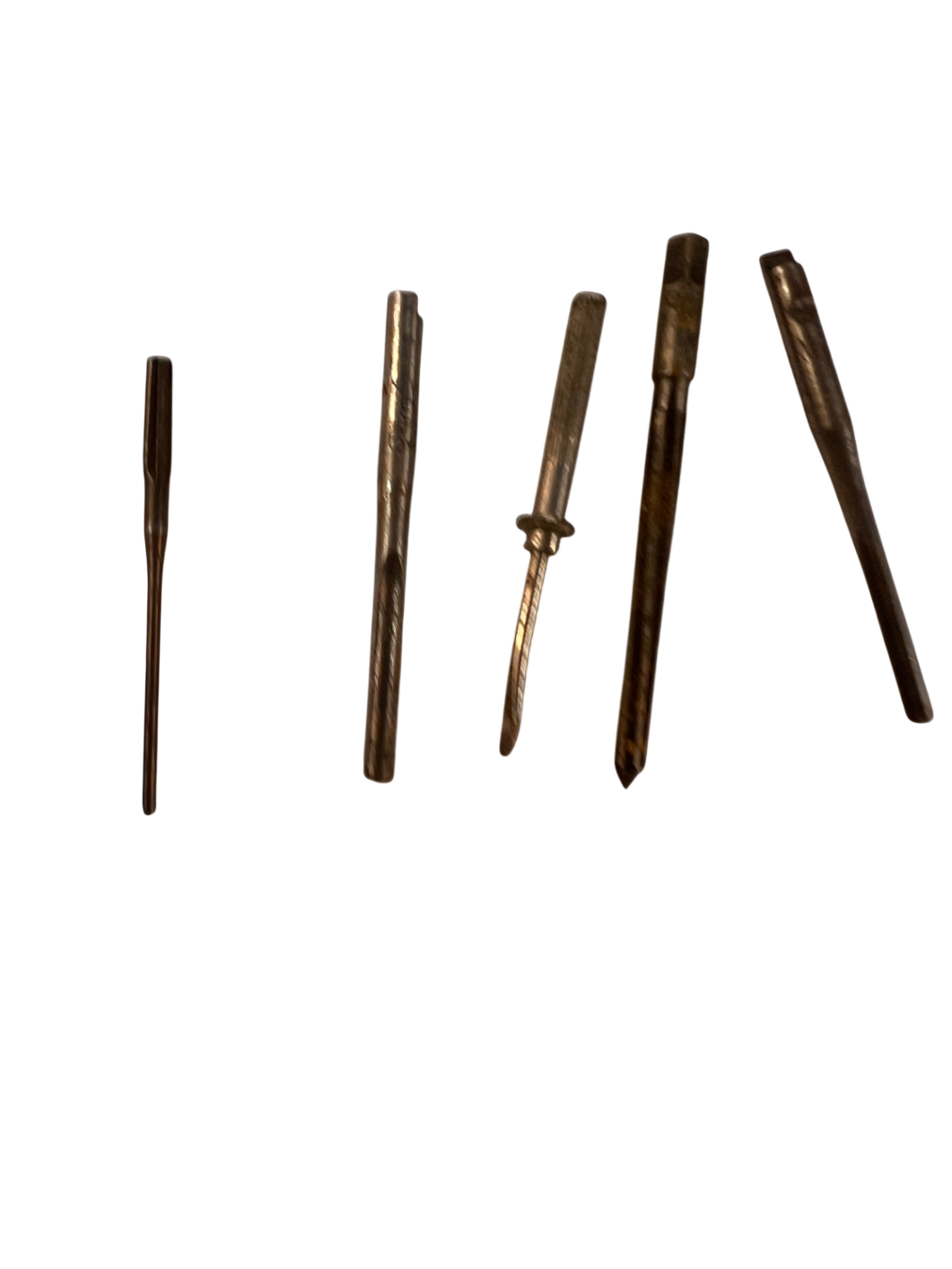 Vintage Yankee Drill Bits (Set of 5) for No. 33H Push Drill – North Bros / Stanley – 9/64" + Assorted Bits
