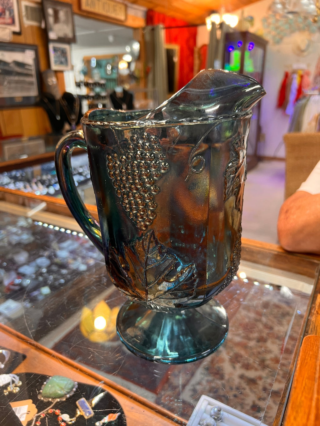 Vase Dark Carnival Glass