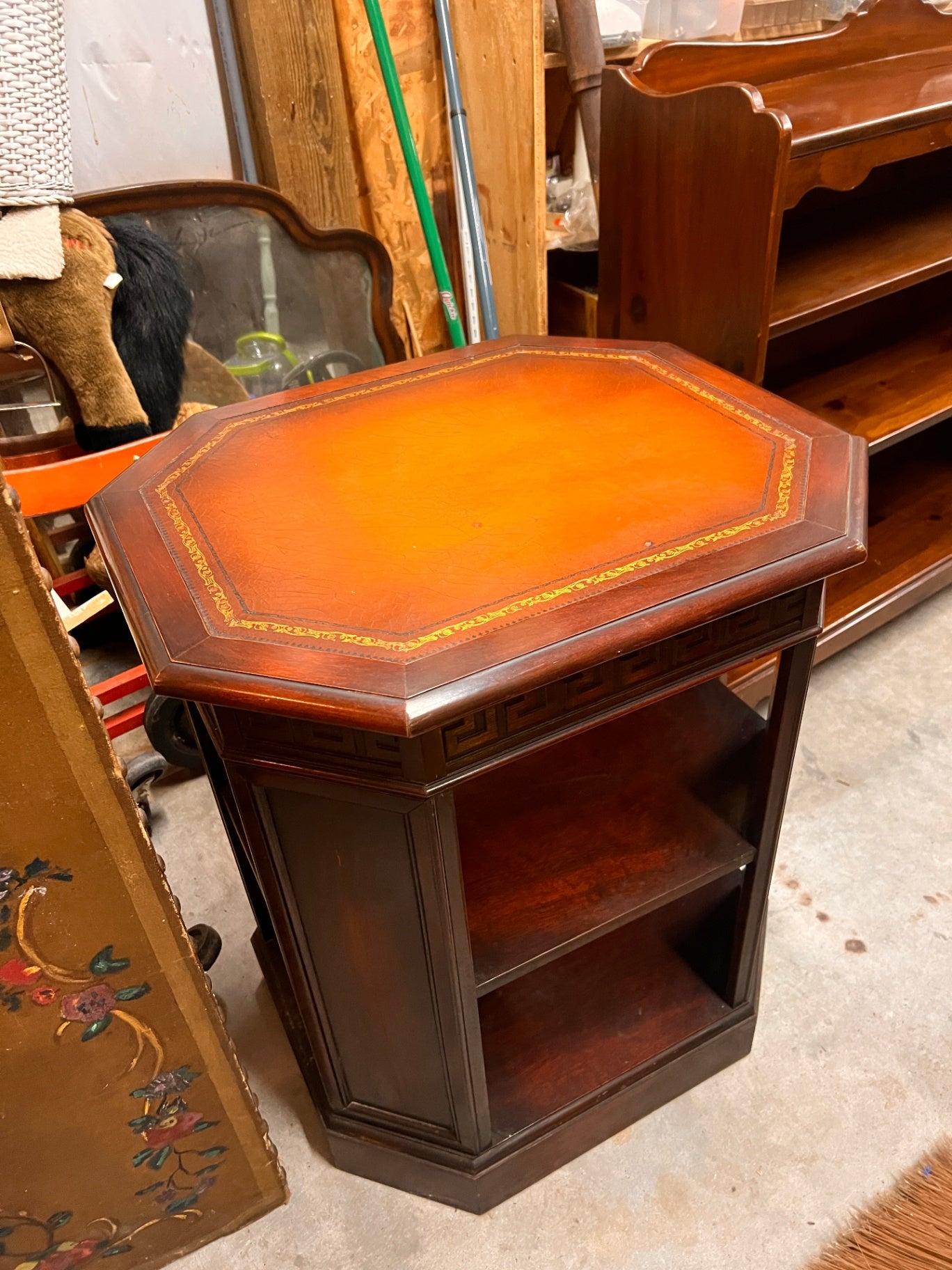 Side Table  Brown Wood