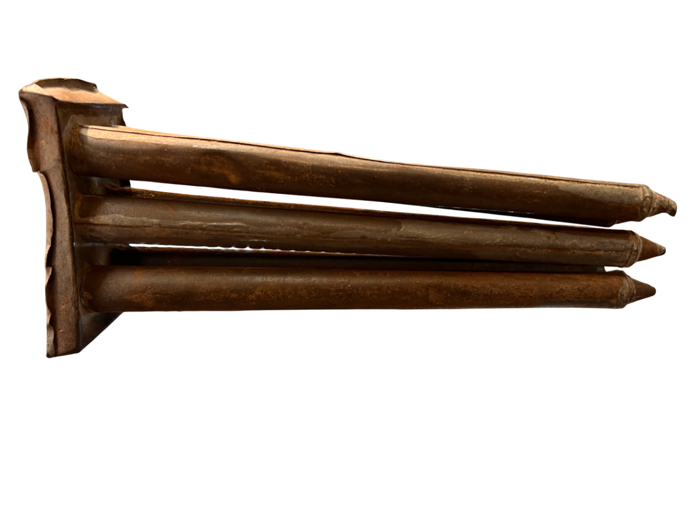 	Antique Tin Candle Mold (6-tube)