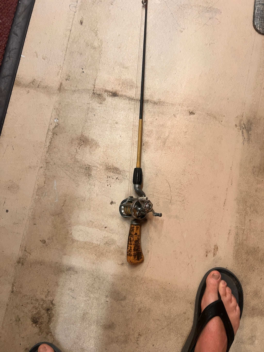 Vintage Pflueger Akron 1895 Casting Reel on Cork Handle Rod – Made in USA – Working Condition