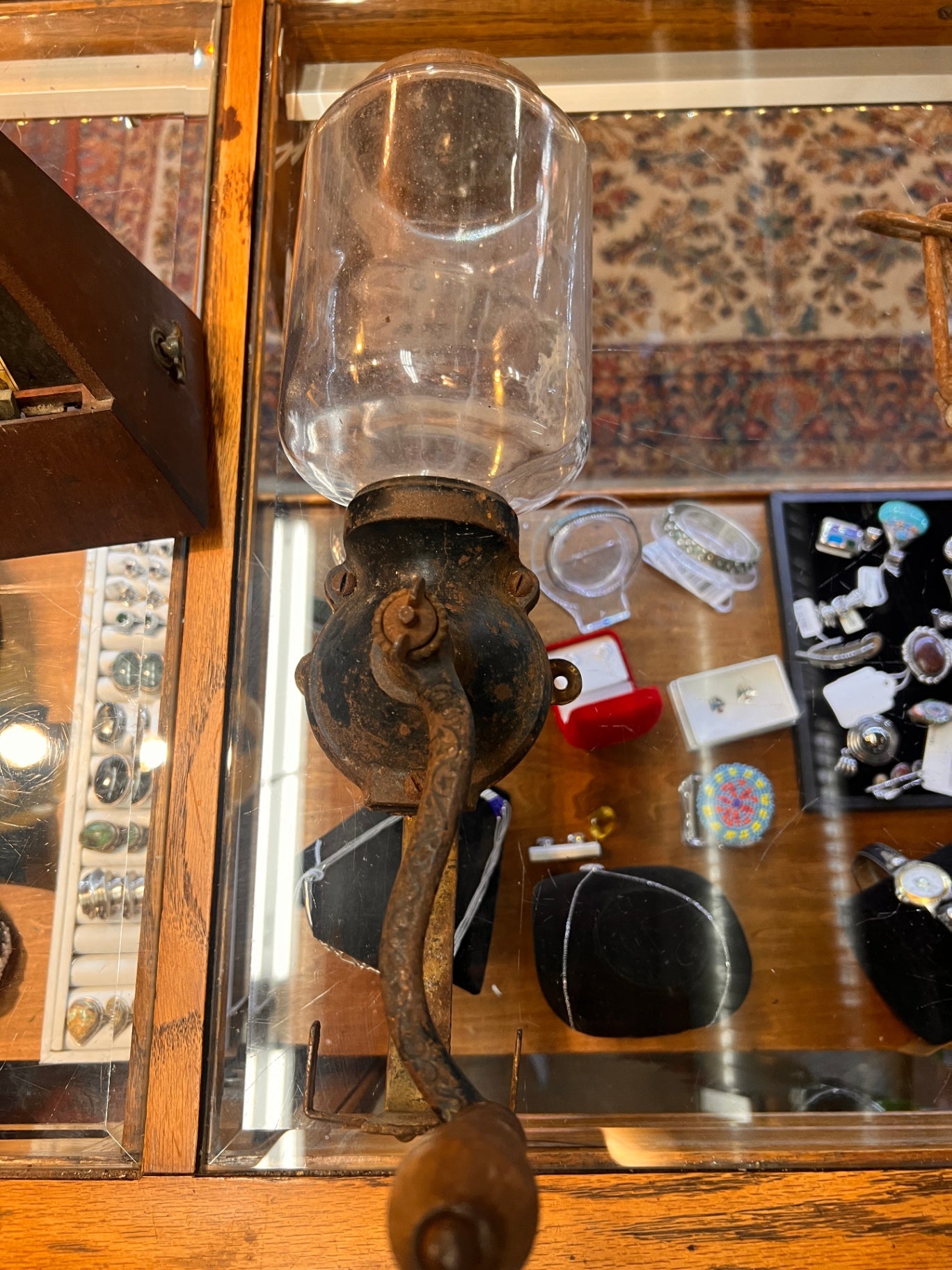 Vintage Wall-Mount Coffee or Spice Grinder