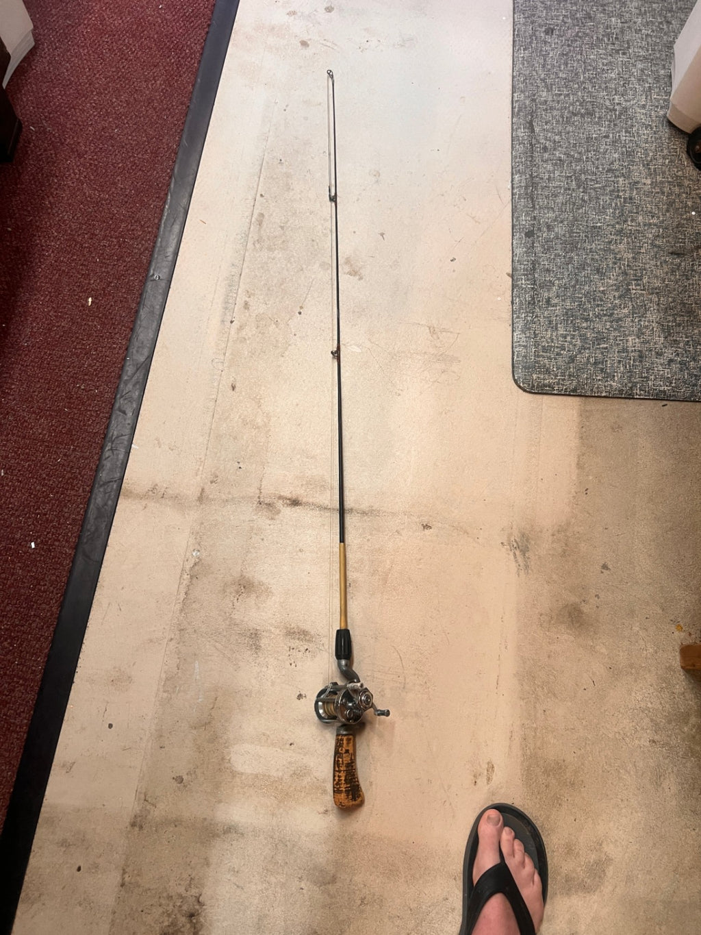 Vintage Pflueger Akron 1895 Casting Reel on Cork Handle Rod – Made in USA – Working Condition