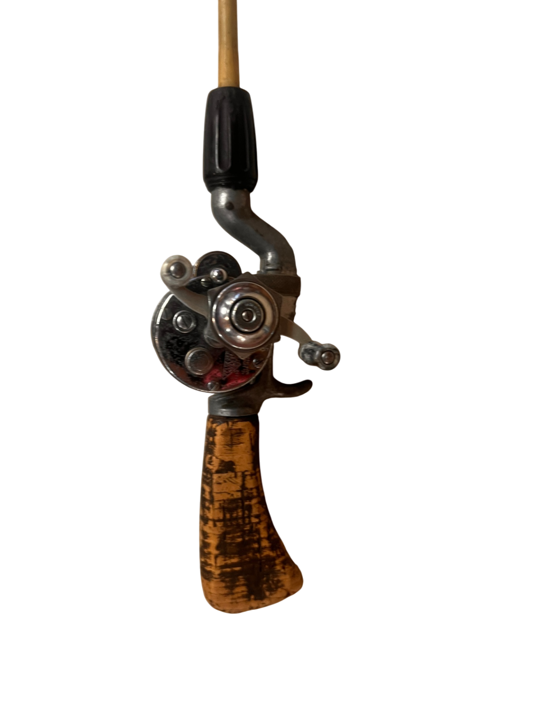 Vintage Pflueger Akron 1895 Casting Reel on Cork Handle Rod – Made in USA – Working Condition