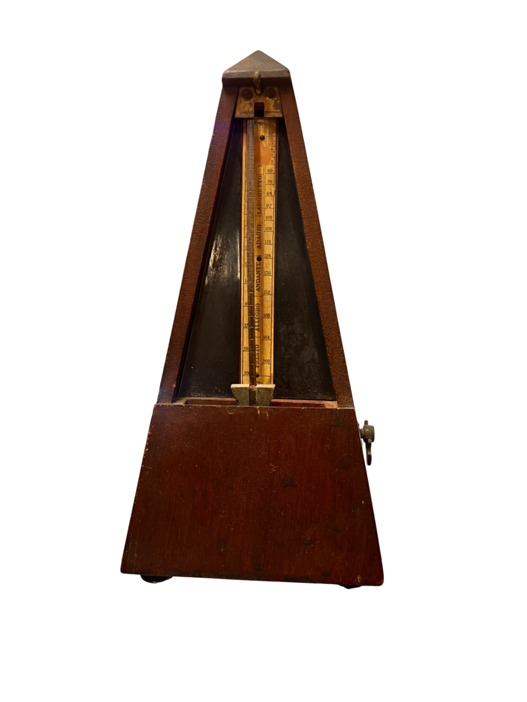 Metronome Dark brown Wood and metal