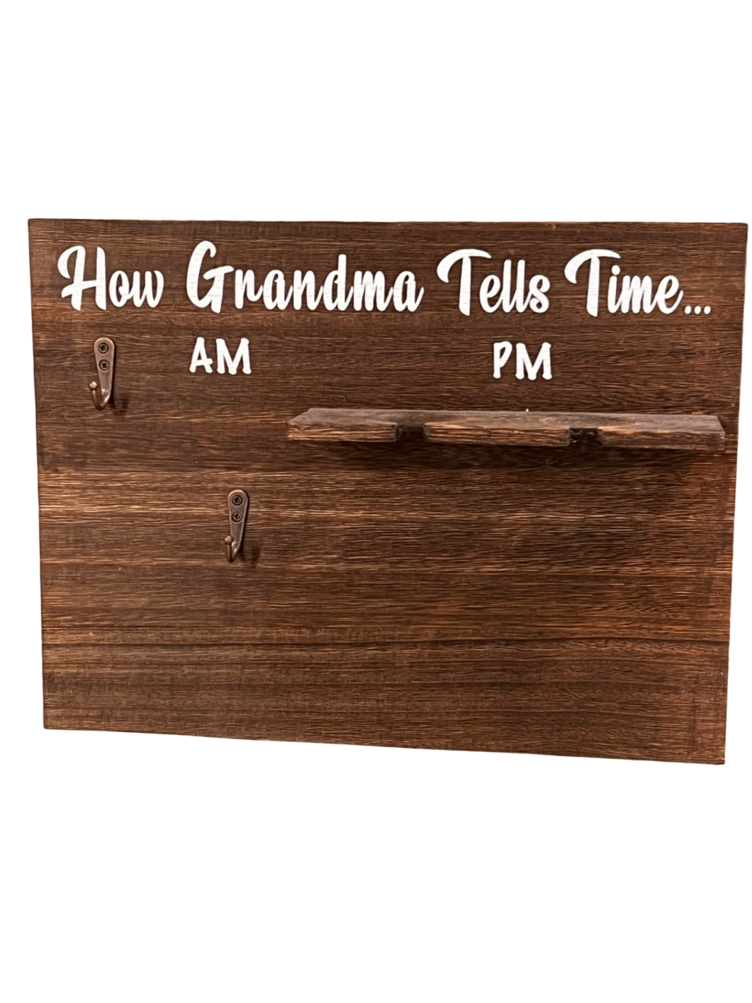 How Grandma Tells Time Coffee and Wine Rack