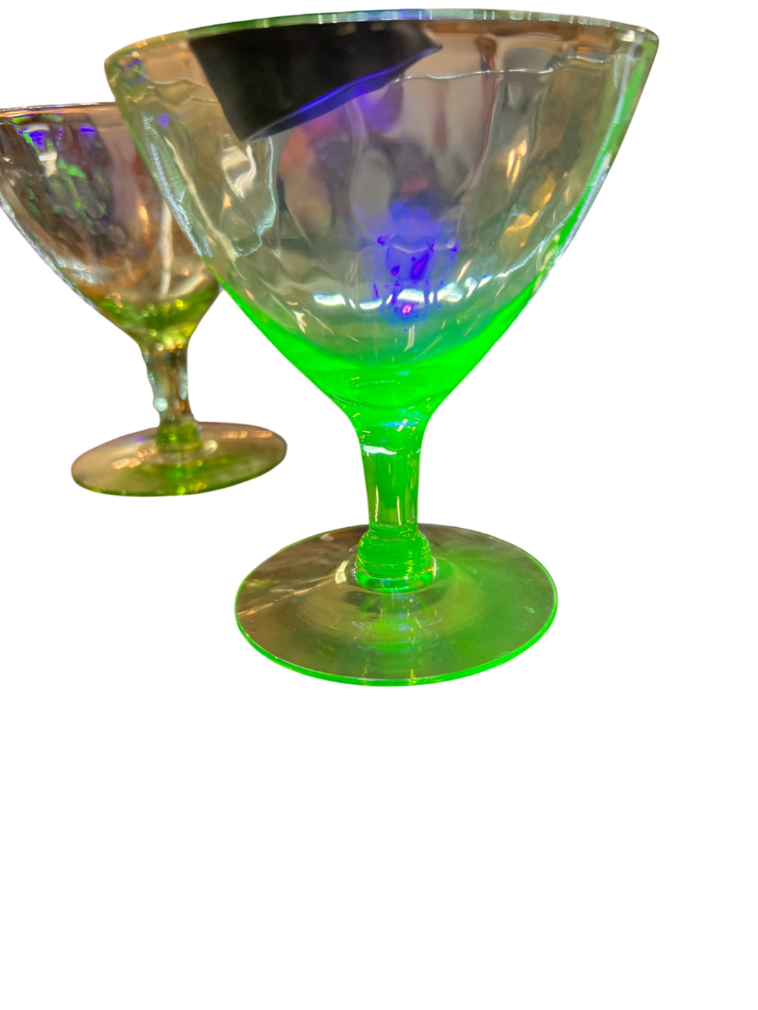 Uranium Glass Ice Cream Dish