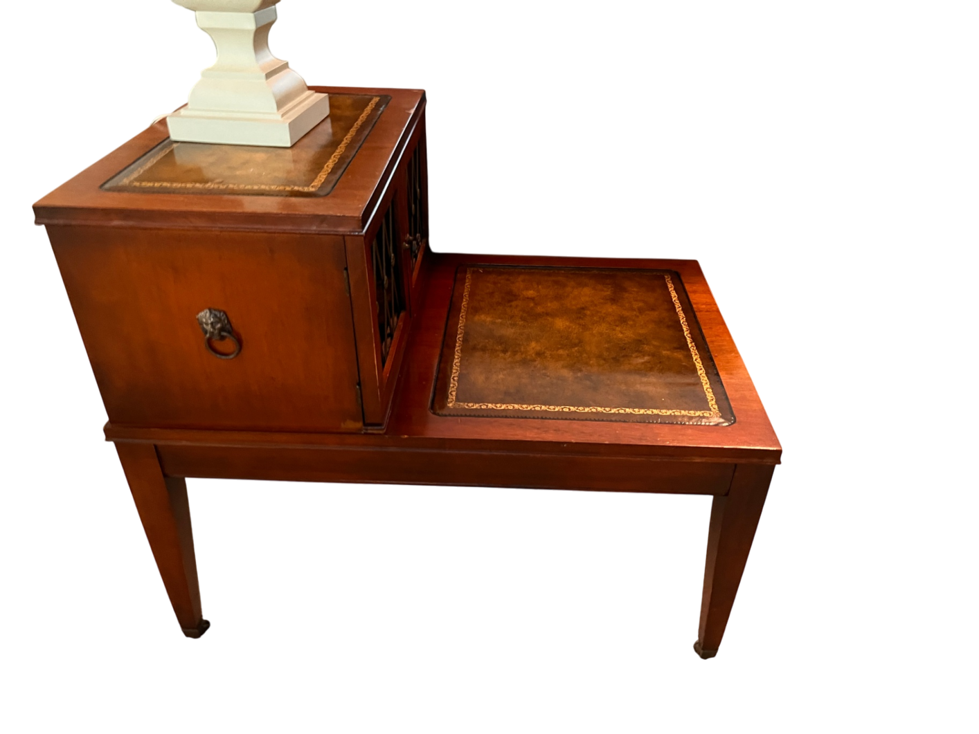 MCM two tier end table 