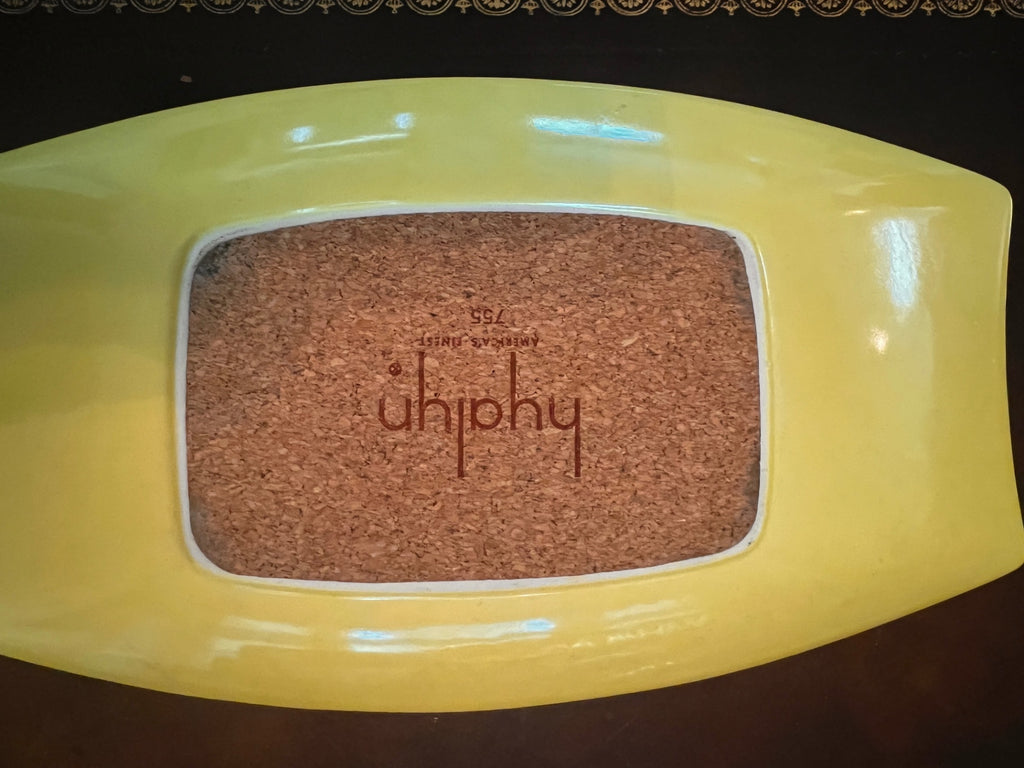 Royal Haeger MCM Ashtray #755 – Chartreuse Yellow – Hickman Design