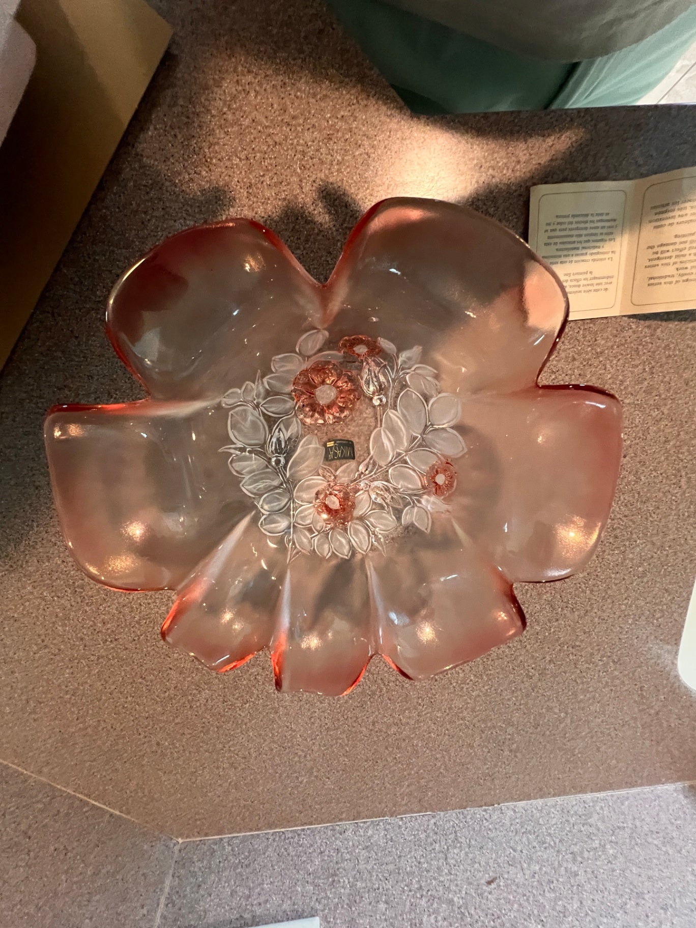 Walther-Glas "Rosella" Decorative Glass Bowl (Model No. 4215/2)