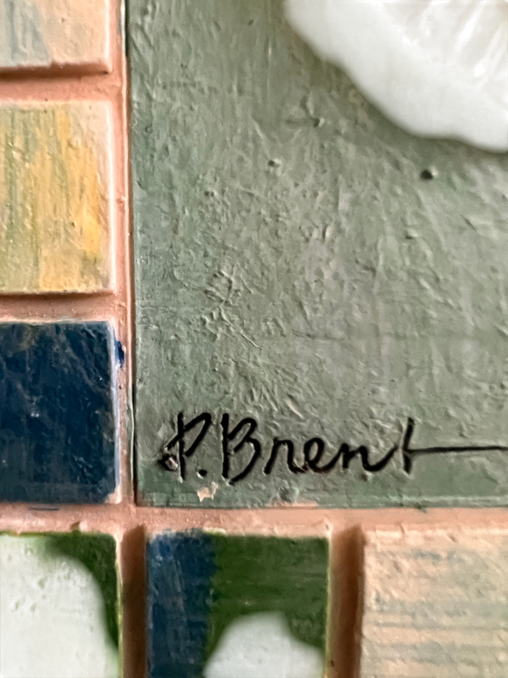 Set of 4 Ceramic Wall Plaques – Shell Series by Paul Brent