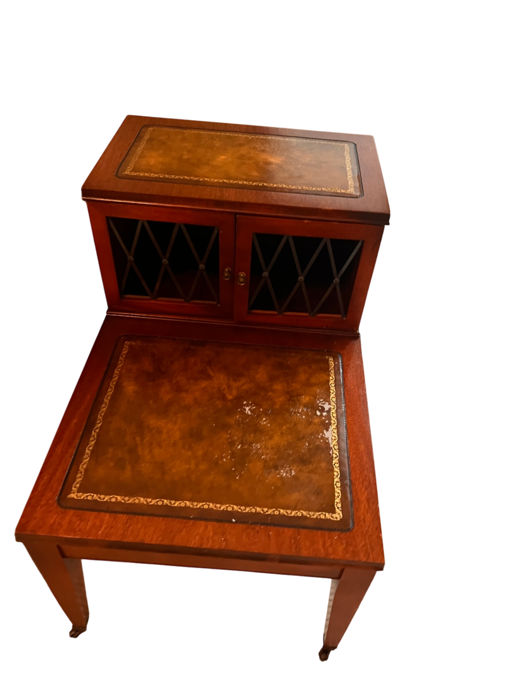 MCM two tier end table 