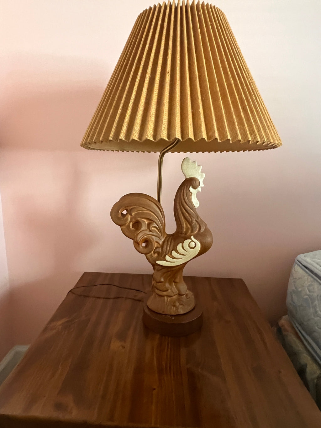 Mid-Century Modern Rooster Figural Lamp (c. 1955–65)