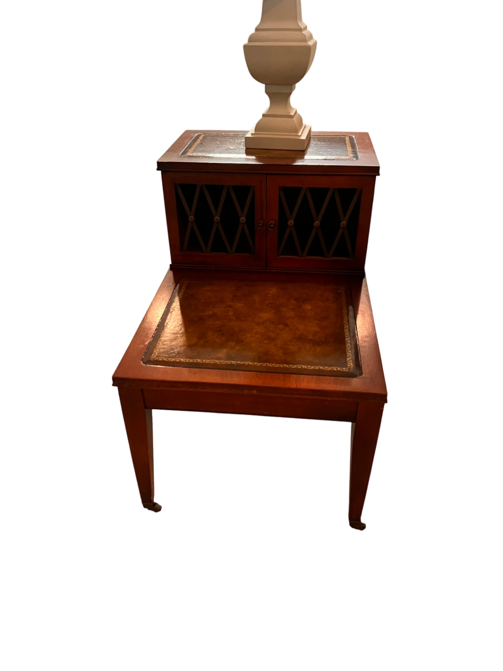 MCM two tier end table 