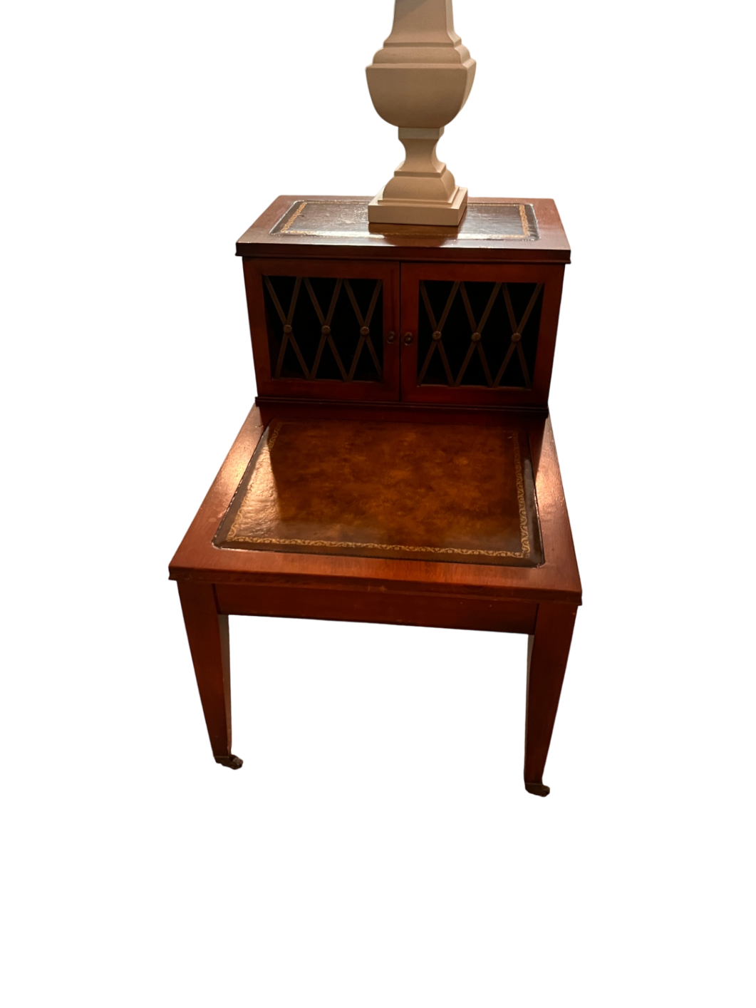 MCM two tier end table 