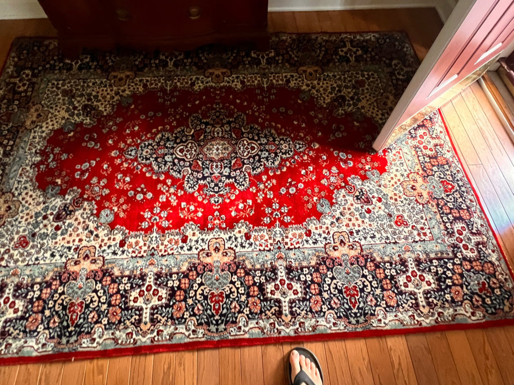 828 Trading Co. Wool Rug – Persian Style – 5'7" x 7'10" – Made in Moldova