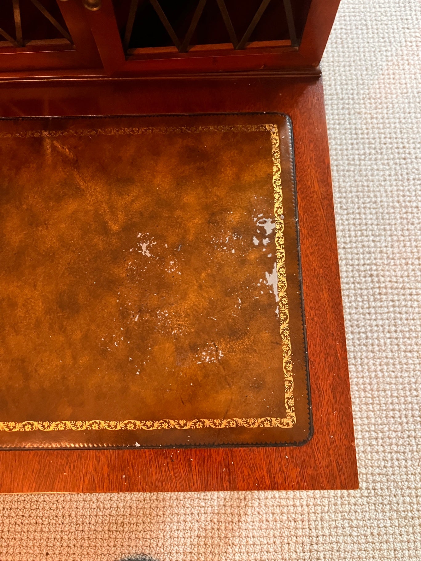 MCM two tier end table 
