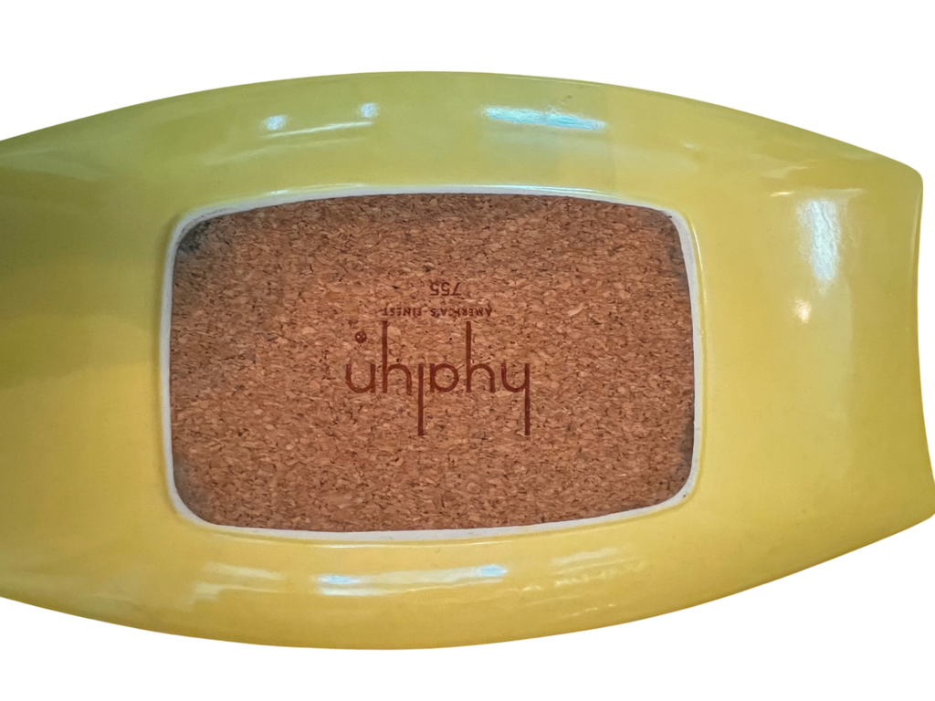 Royal Haeger MCM Ashtray #755 – Chartreuse Yellow – Hickman Design