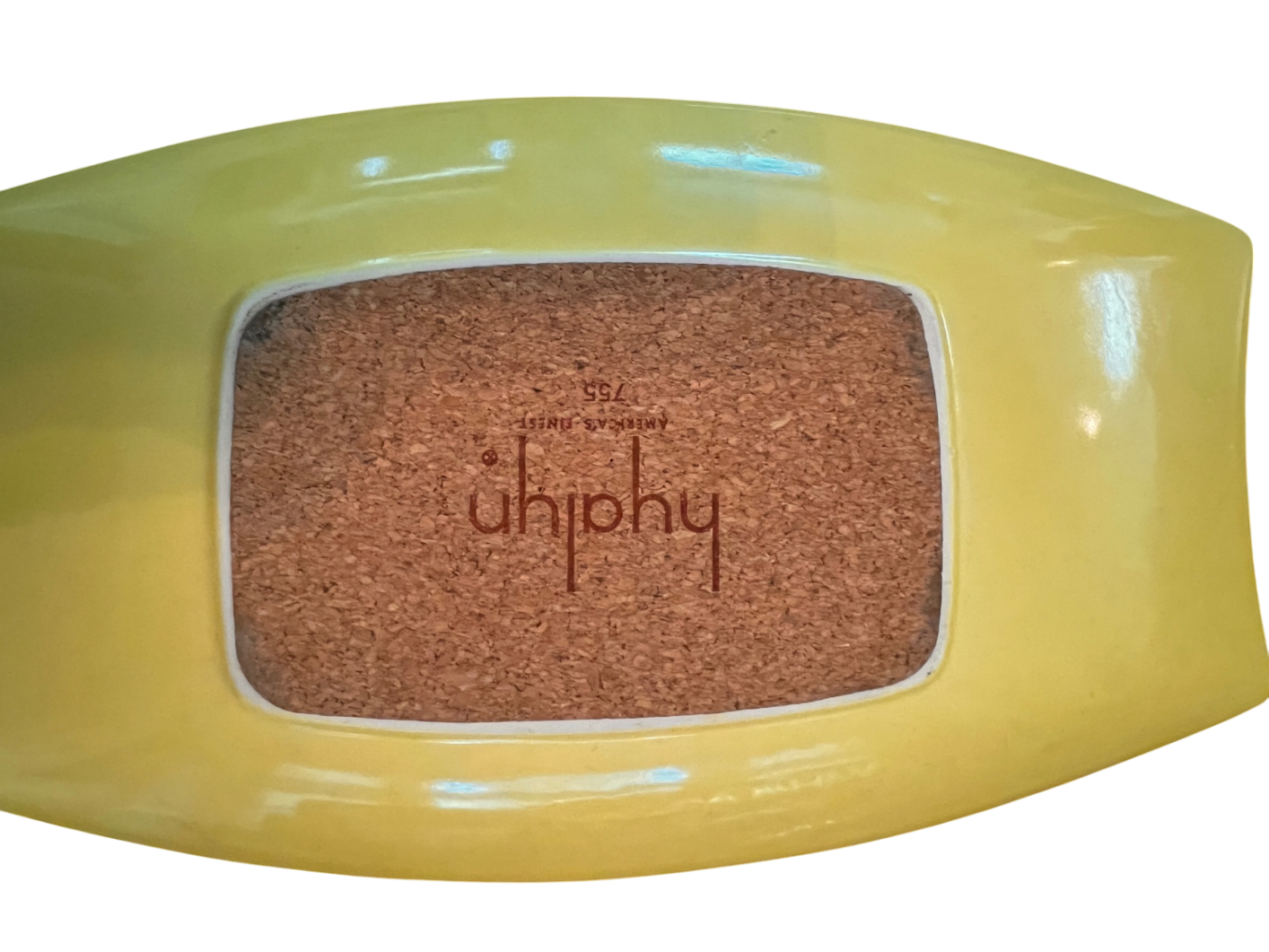 Royal Haeger MCM Ashtray #755 – Chartreuse Yellow – Hickman Design