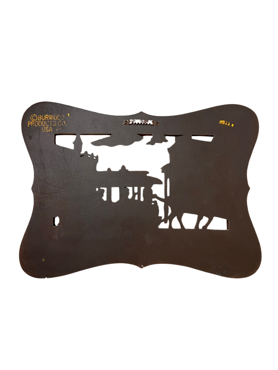 Vintage Burwood “Main Street Horse-Drawn Streetcar” Wall Plaque (USA, 1970s–80s)