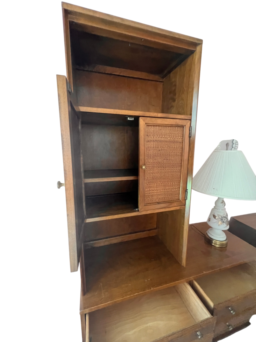 Roomates by Baumritter Modular Hutch over Dresser (MCM, c.1958–65)