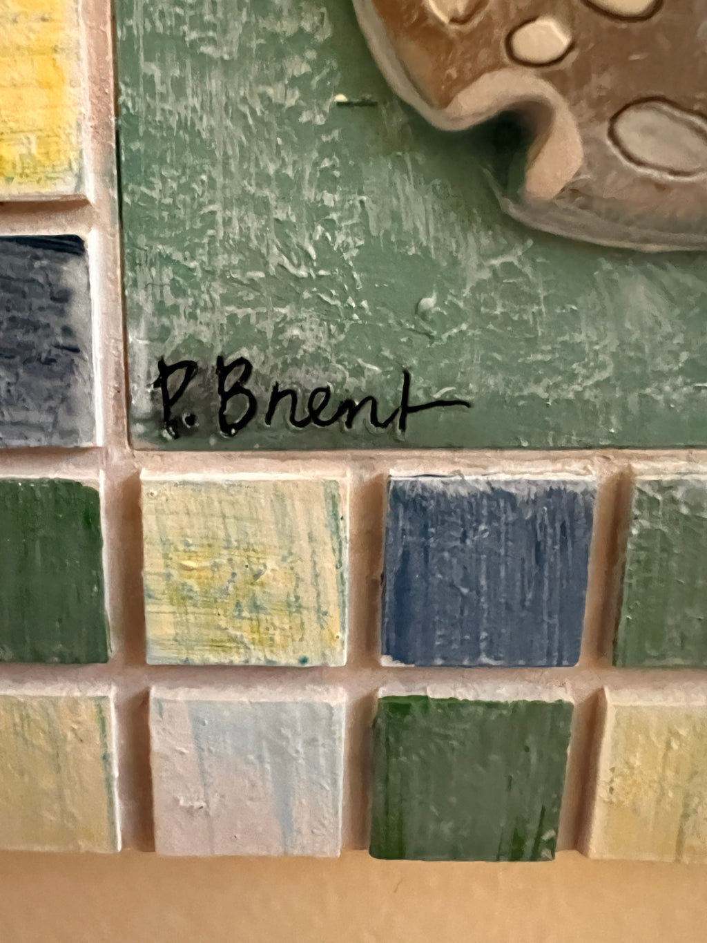 Set of 4 Ceramic Wall Plaques – Shell Series by Paul Brent