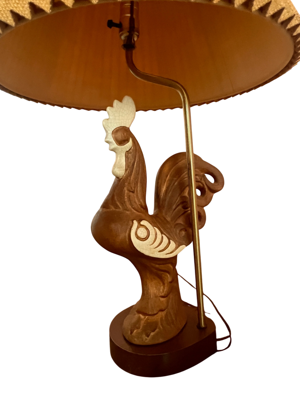 Mid-Century Modern Rooster Figural Lamp (c. 1955–65)