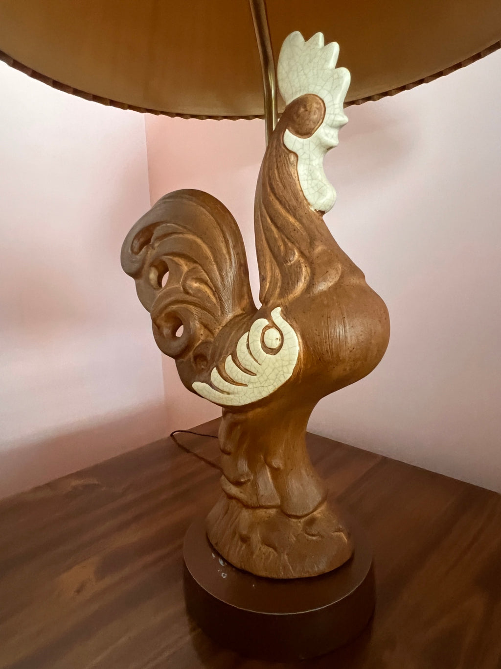 Mid-Century Modern Rooster Figural Lamp (c. 1955–65)