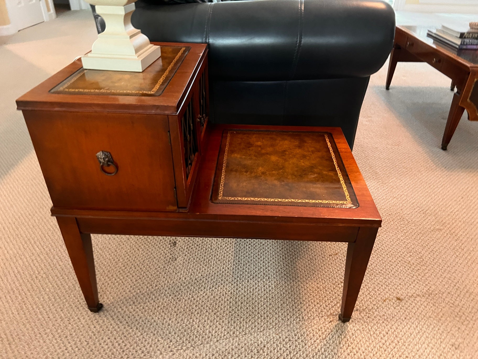 MCM two tier end table 
