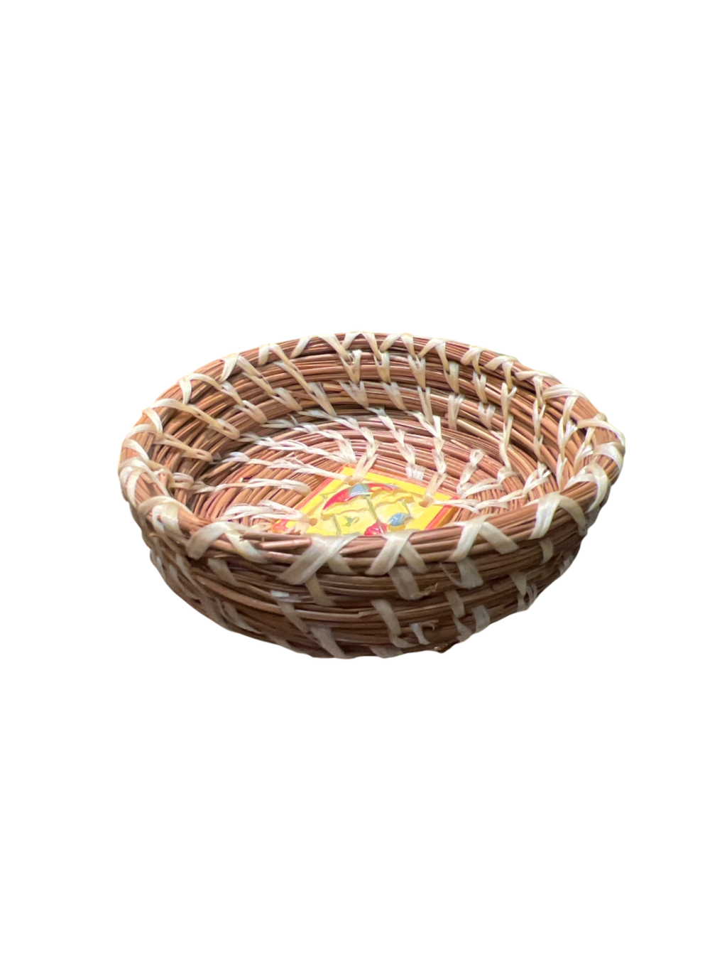 Woven Trinket Basket with beach tile