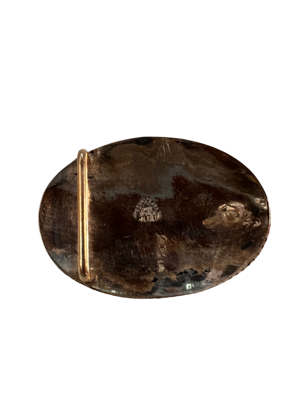 Vintage Mexican .925 Sterling Silver Belt Buckle – Handcrafted in Jalisco – Pyramid Design