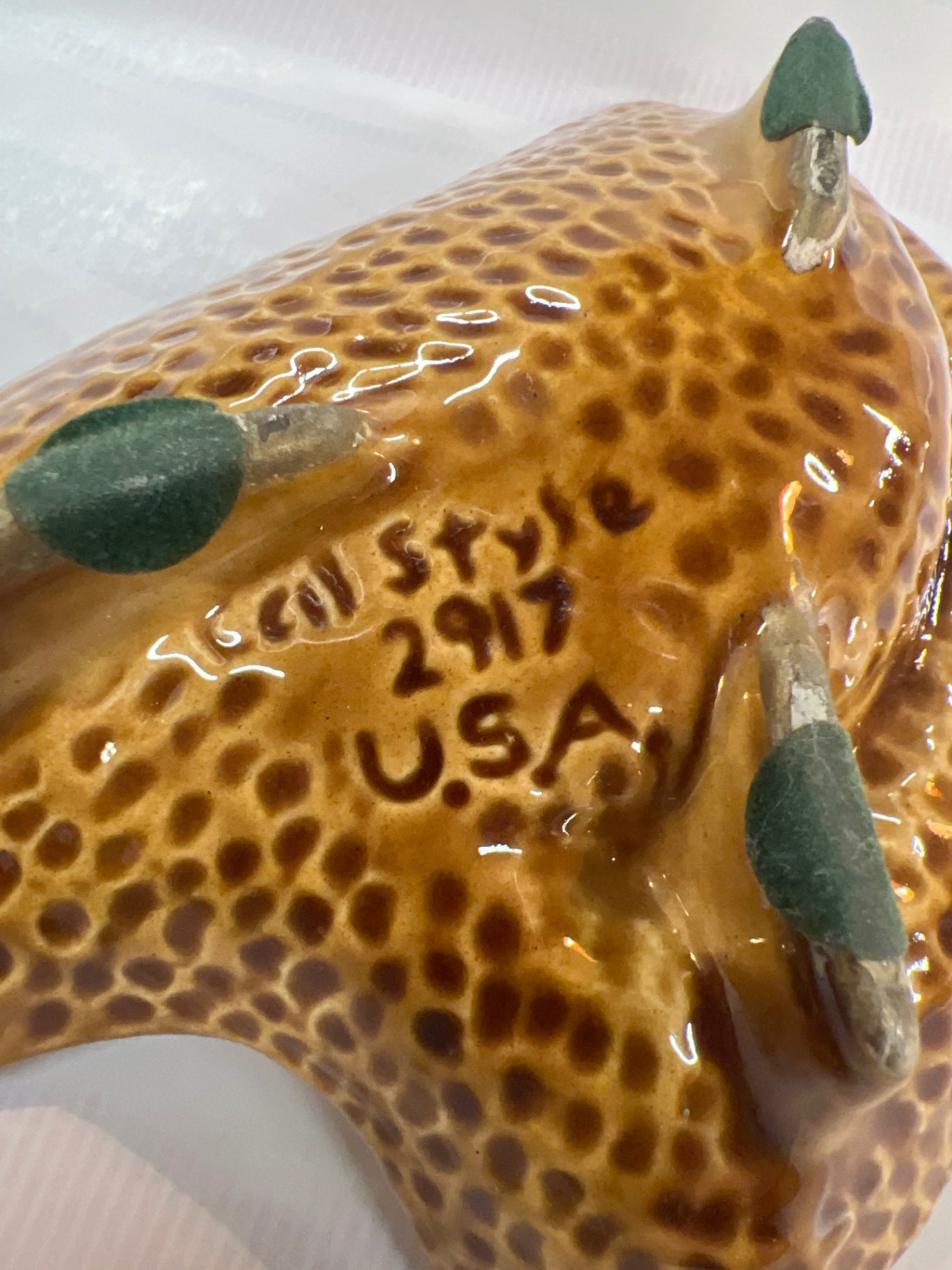 Vintage California Originals Ashtray 2917 – Mid-Century Modern Boomerang Style Glazed Ceramic USA