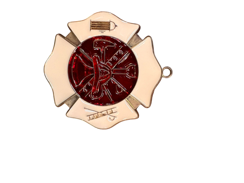 Fire and Recsue Stained Glass Sun Catcher