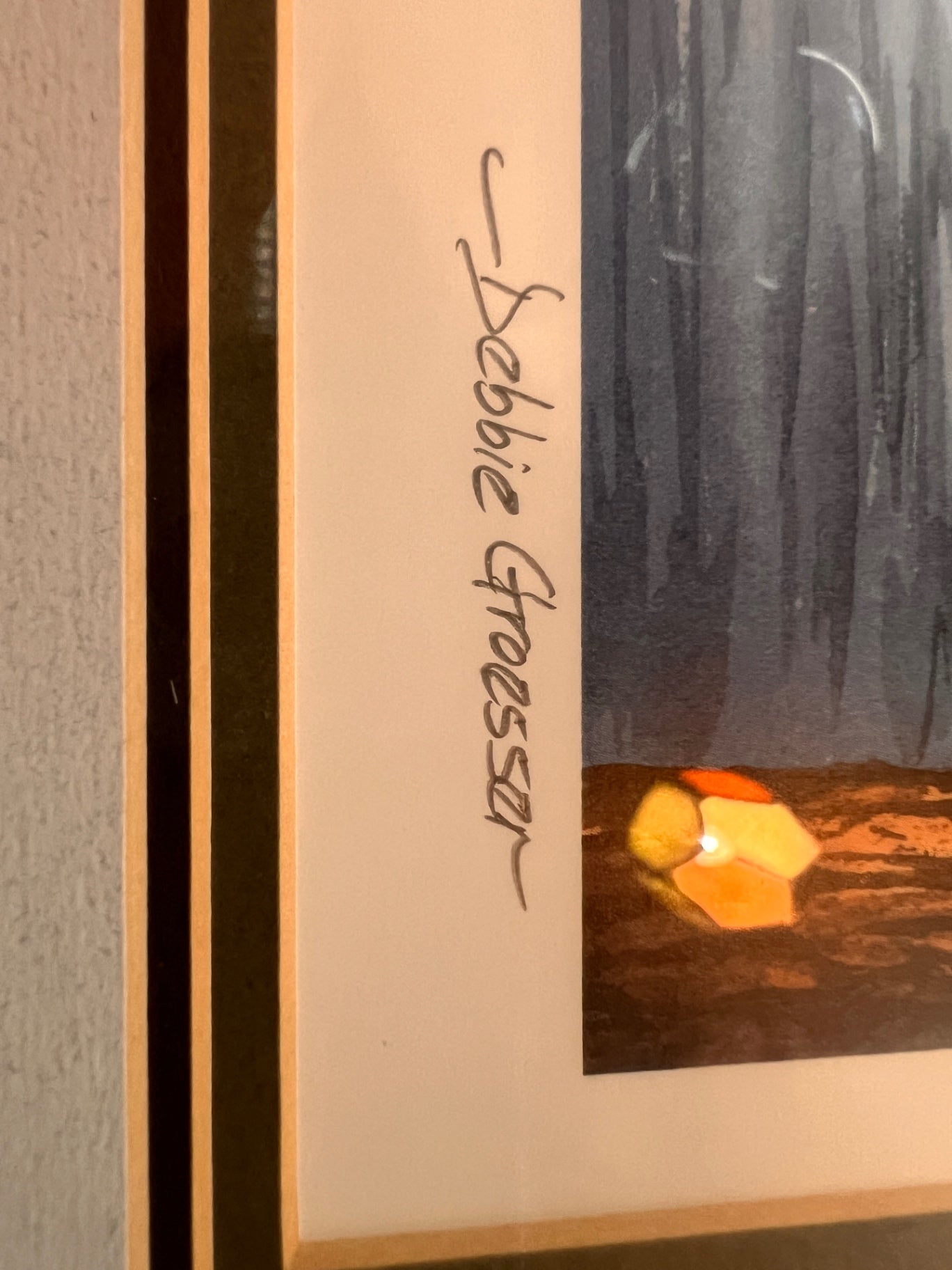 Debbie Groesser “Springtime at Lake Almanor” Limited Edition Print 88/500 – Framed Nature Artwork