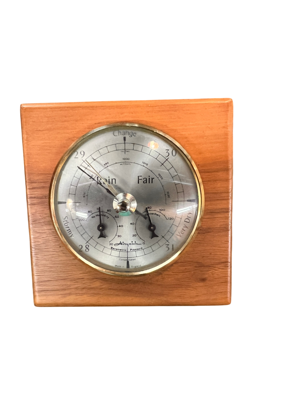 Vintage Airguide Weather Station – Barometer, Thermometer & Hygrometer – Shortland Bowen, England