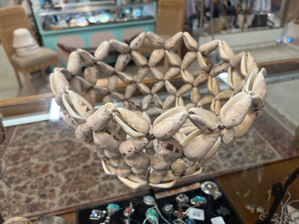 Set of 3 Handcrafted Vintage Shell Bowls – Coastal Nautical Décor