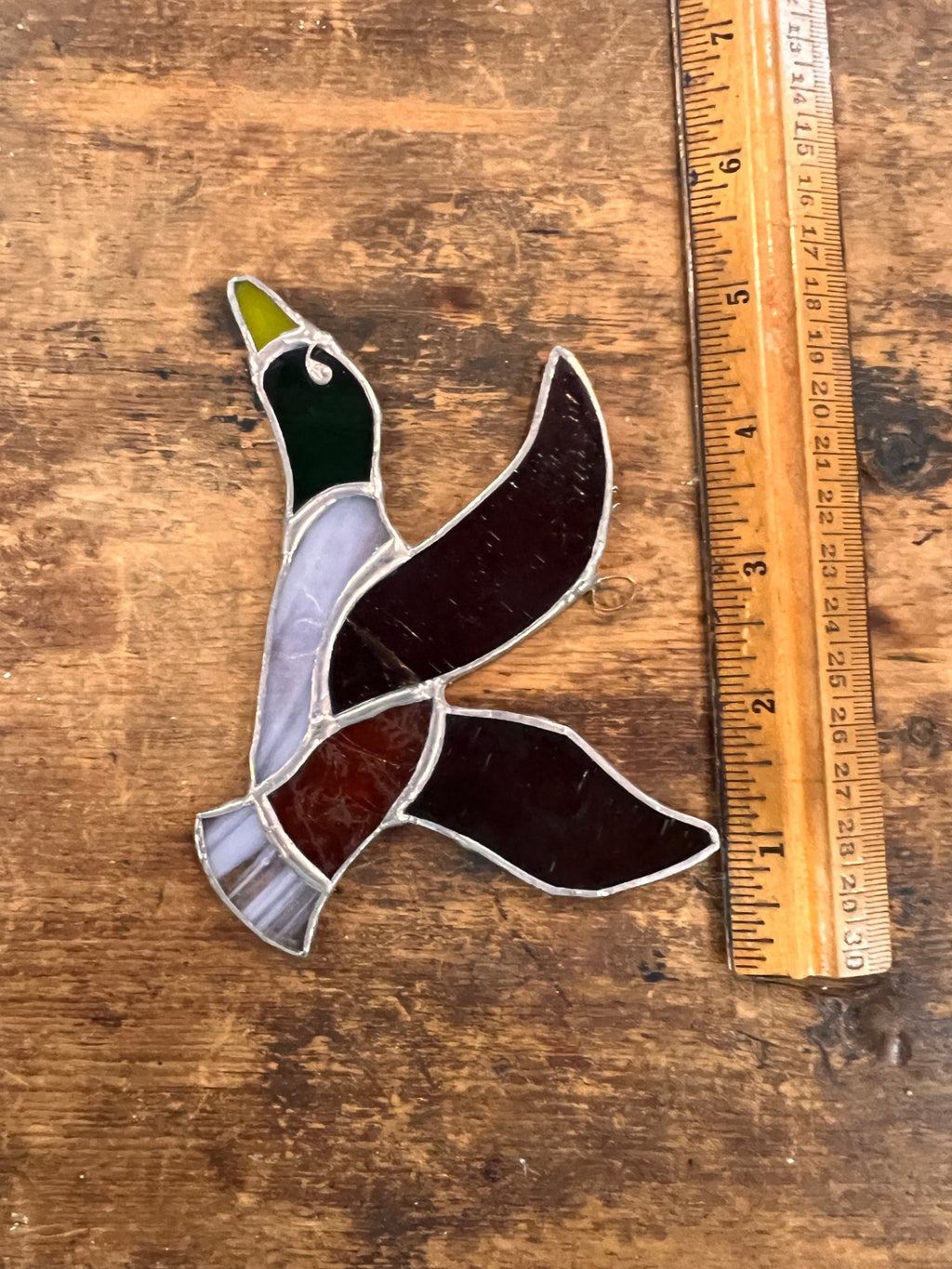 Duck Stained Glass Suncatcher Large