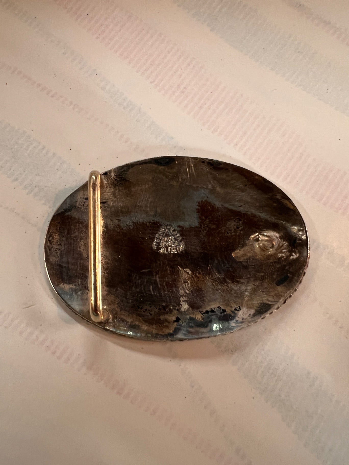 Vintage Mexican .925 Sterling Silver Belt Buckle – Handcrafted in Jalisco – Pyramid Design