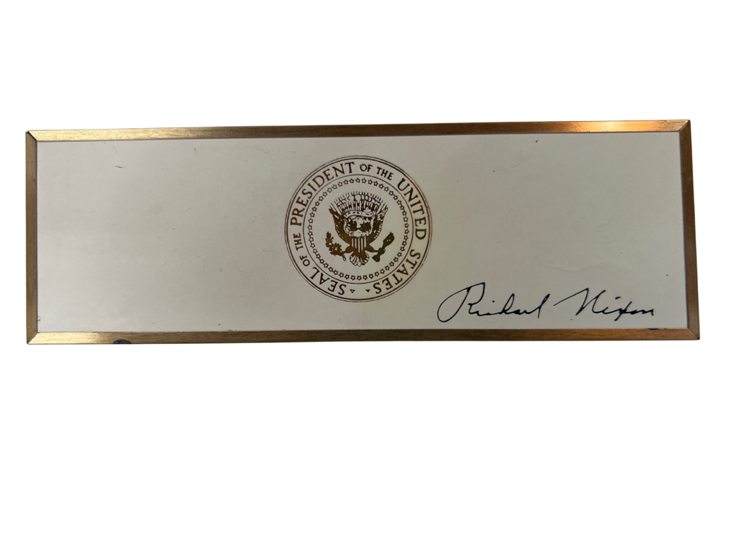 1970 President Richard Nixon Signing Pen – Mass Transit Bill – Boxed with Insert – White House Memorabilia