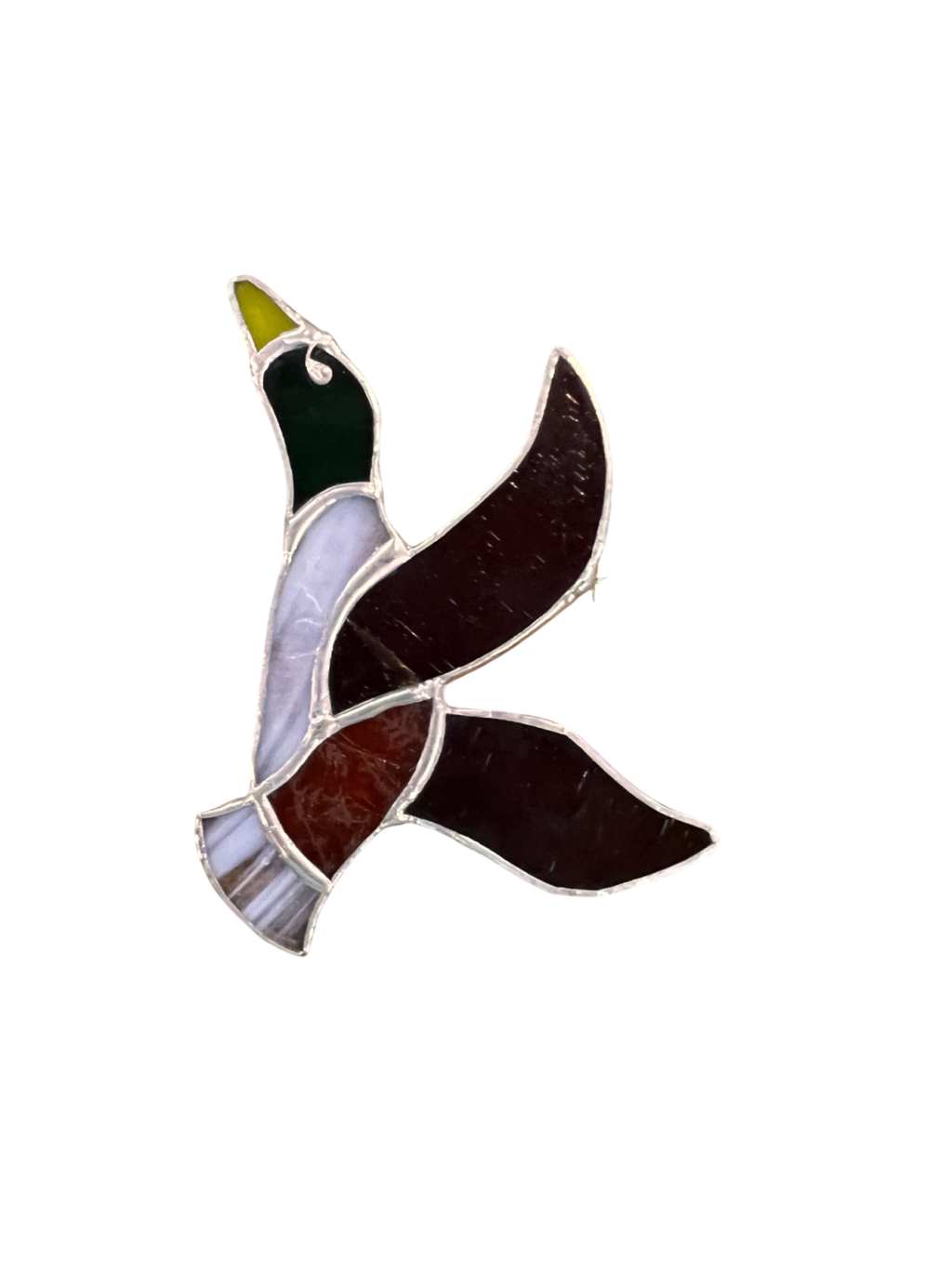 Duck Stained Glass Suncatcher Large